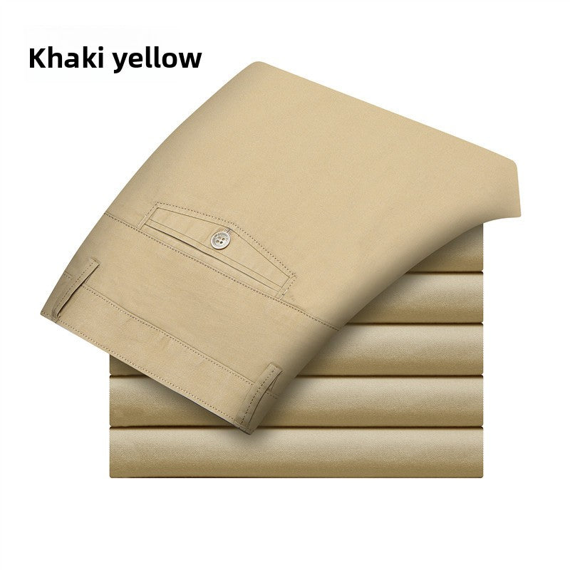 Pantalon décontracté pour hommes à jambes droites et coupe slim
