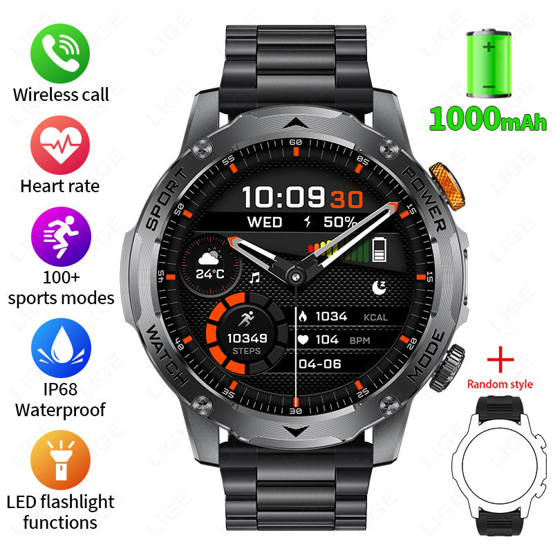 Montre intelligente Bluetooth avec suivi de santé