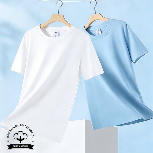 Habit :T-shirt à manches courtes pour épaule normale en coton pur 200g