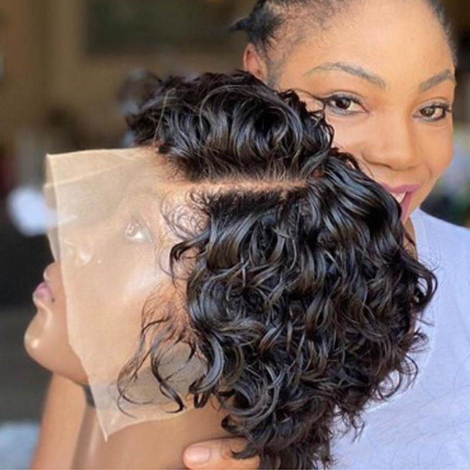Coiffure en dentelle pour perruque en cheveux humains