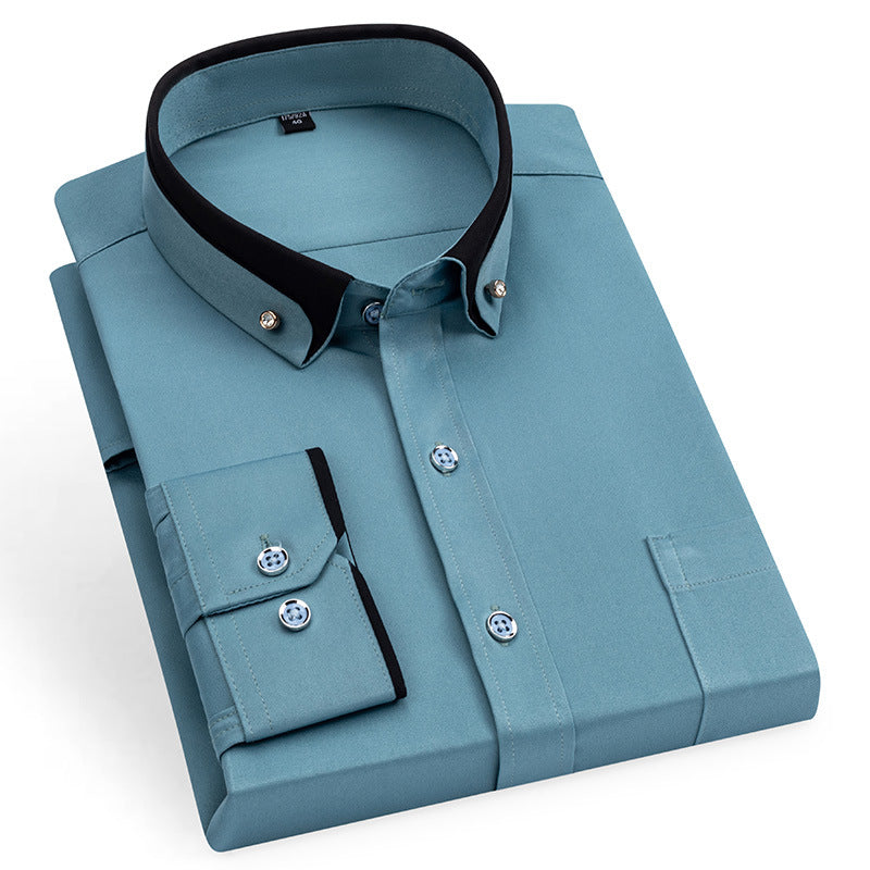 Chemise décontractée à manches longues pour homme