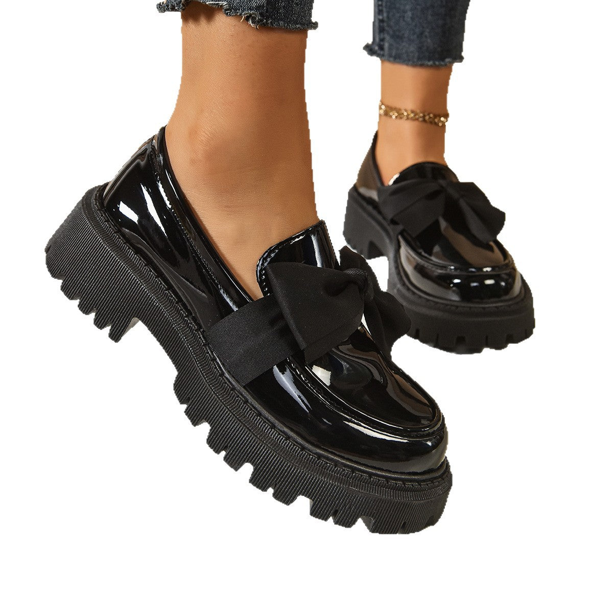 Mocassins à nœud papillon pour femmes