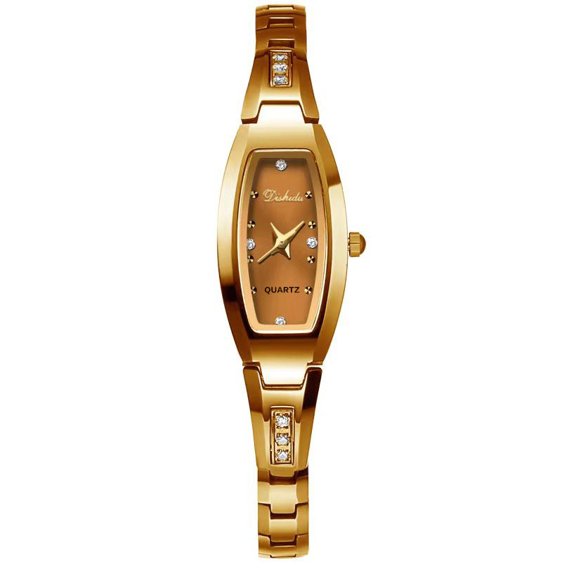 Montre pour dames ovale avec un petit cadran
