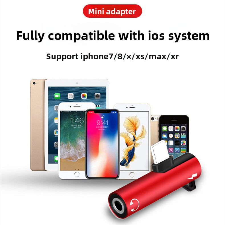 Adaptateur casque Apple 3,5 mm vers Lightning avec charge et convertisseur audio pour iPhone