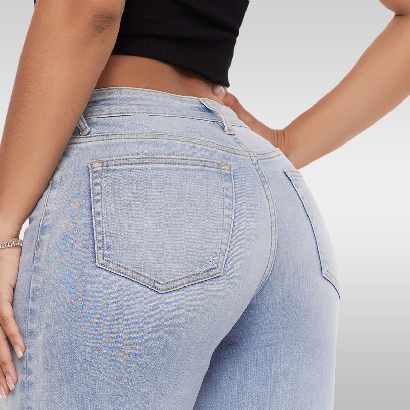 Jean femme droit et ample