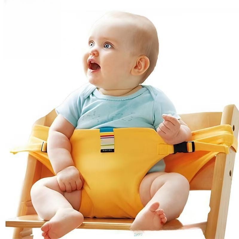 Chaise haute réglable pour bébé avec sangles de sécurité