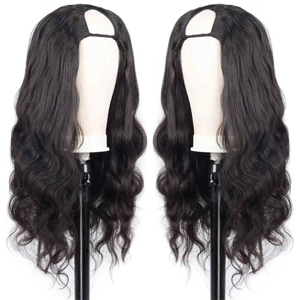 Perruque U en cheveux humains