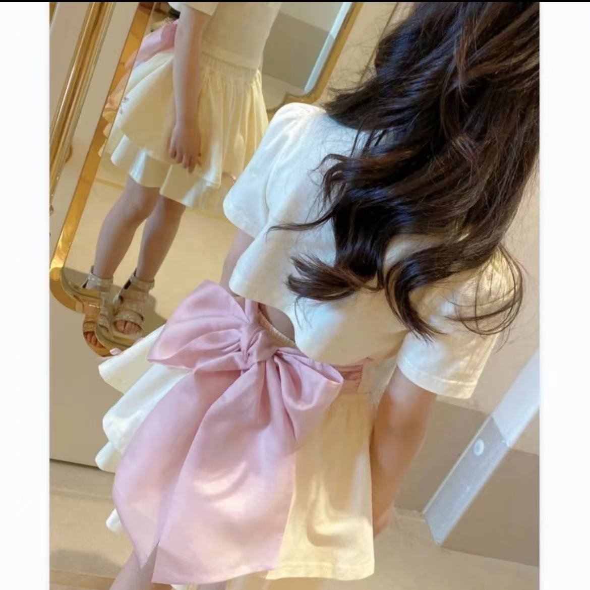 Ensemble deux pièces robe de princesse d'été