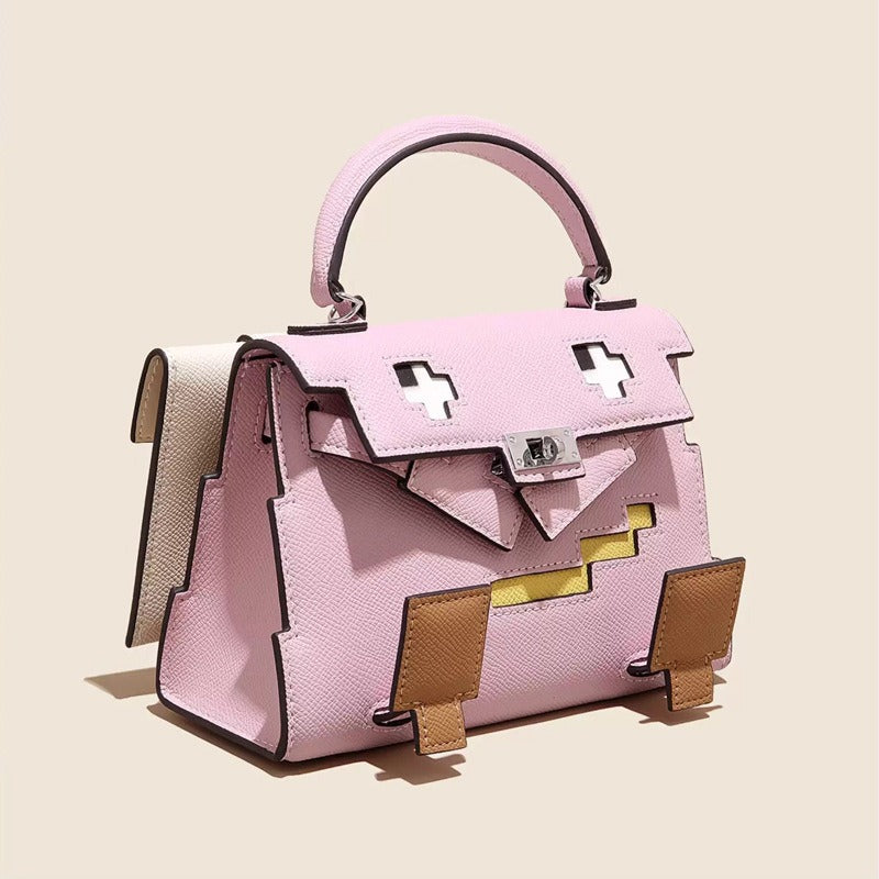 Sac à main élégant en cuir Mosaic Doll