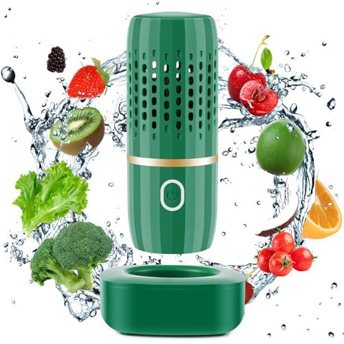Purificateur de capsules sans fil, machine à laver les légumes portable