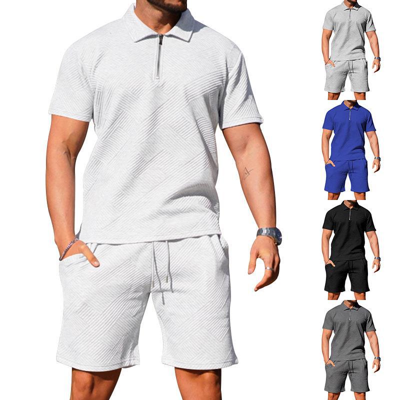 Polo et short texturés pour homme