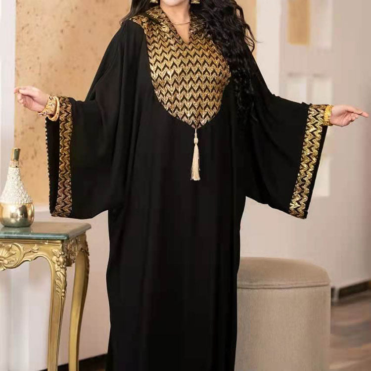 Habit :Robe élégante en maille pour femme, taille mi-haute