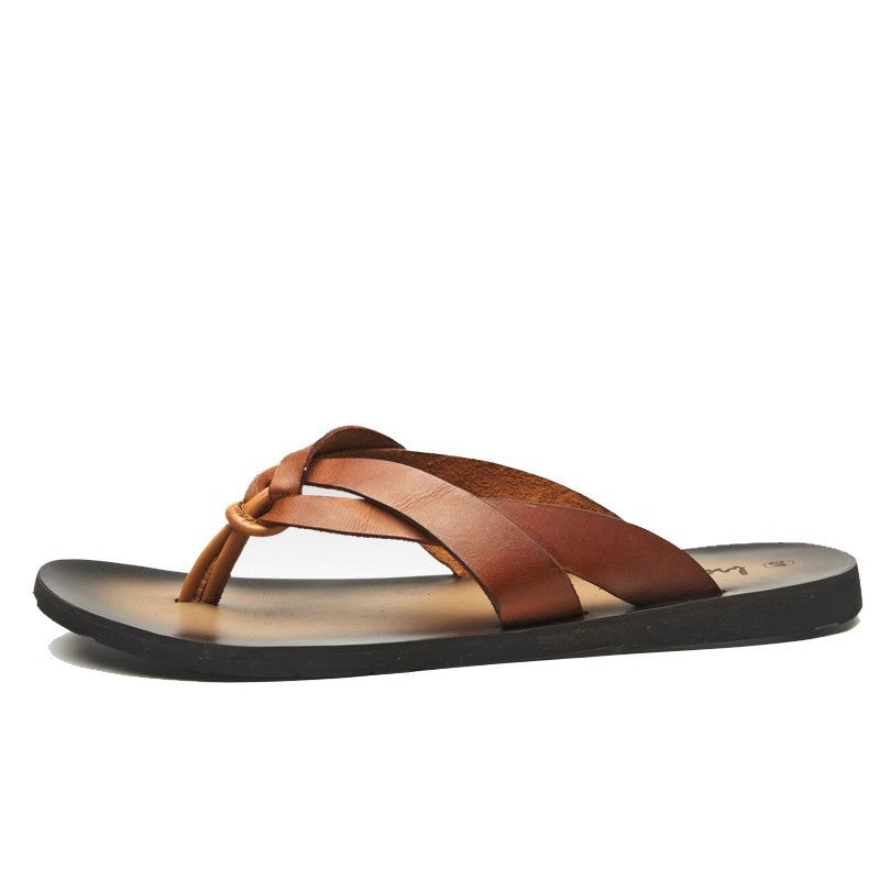 Tongs en cuir