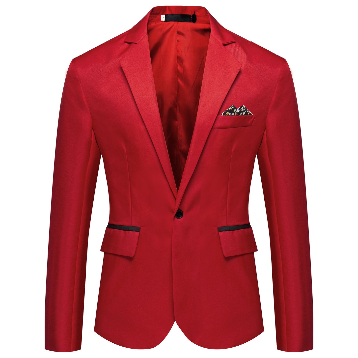 Veste de costume décontractée pour hommes à simple boutonnage