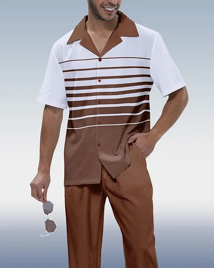 Costume décontracté pour hommes avec chemise et pantalon imprimés en 3D