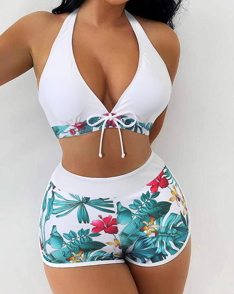 Maillot de bain femme à taille haute et dos nu
