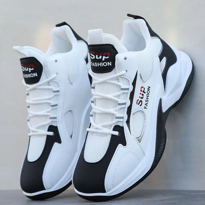Chaussures de sport décontractées pour hommes, montantes, en maille respirante