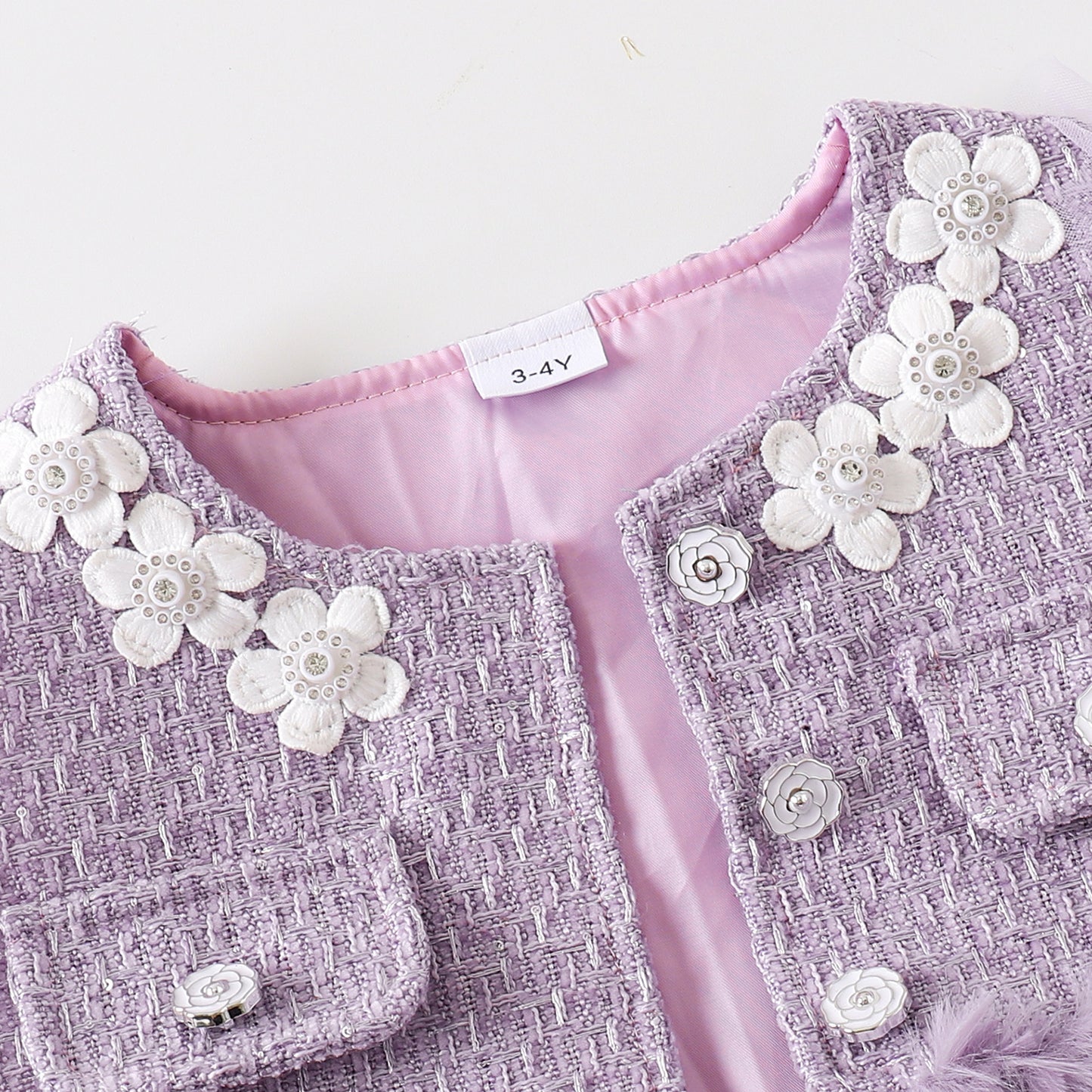 Tailleur trois pièces pour fille