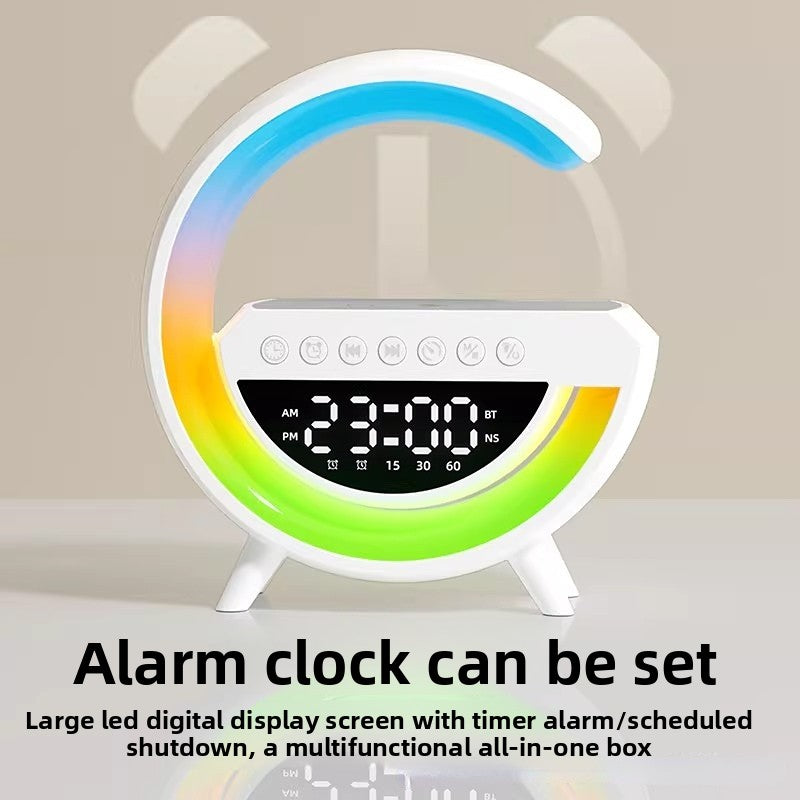 Lampe multifonctionnelle avec haut-parleur Bluetooth et chargeur sans fil