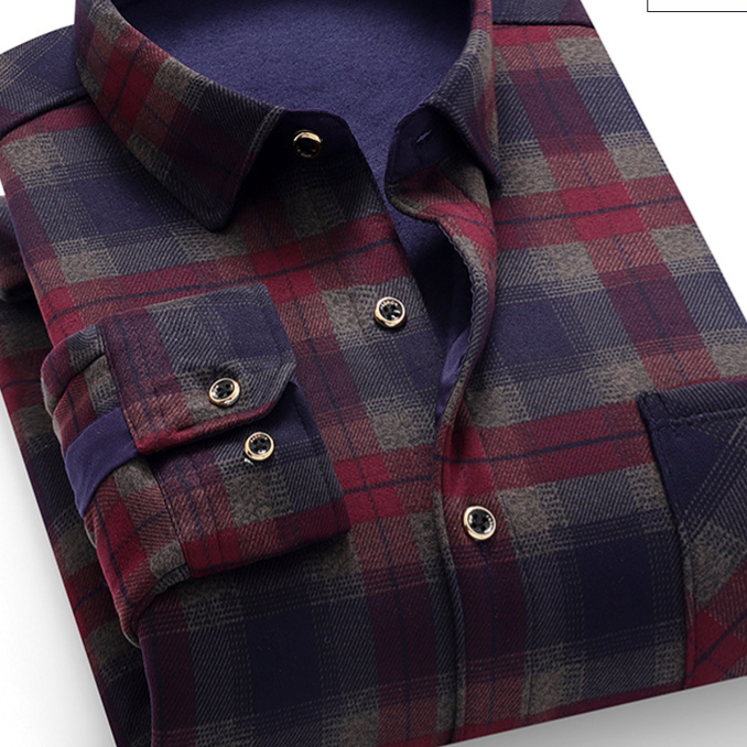 Chemise à carreaux pour homme