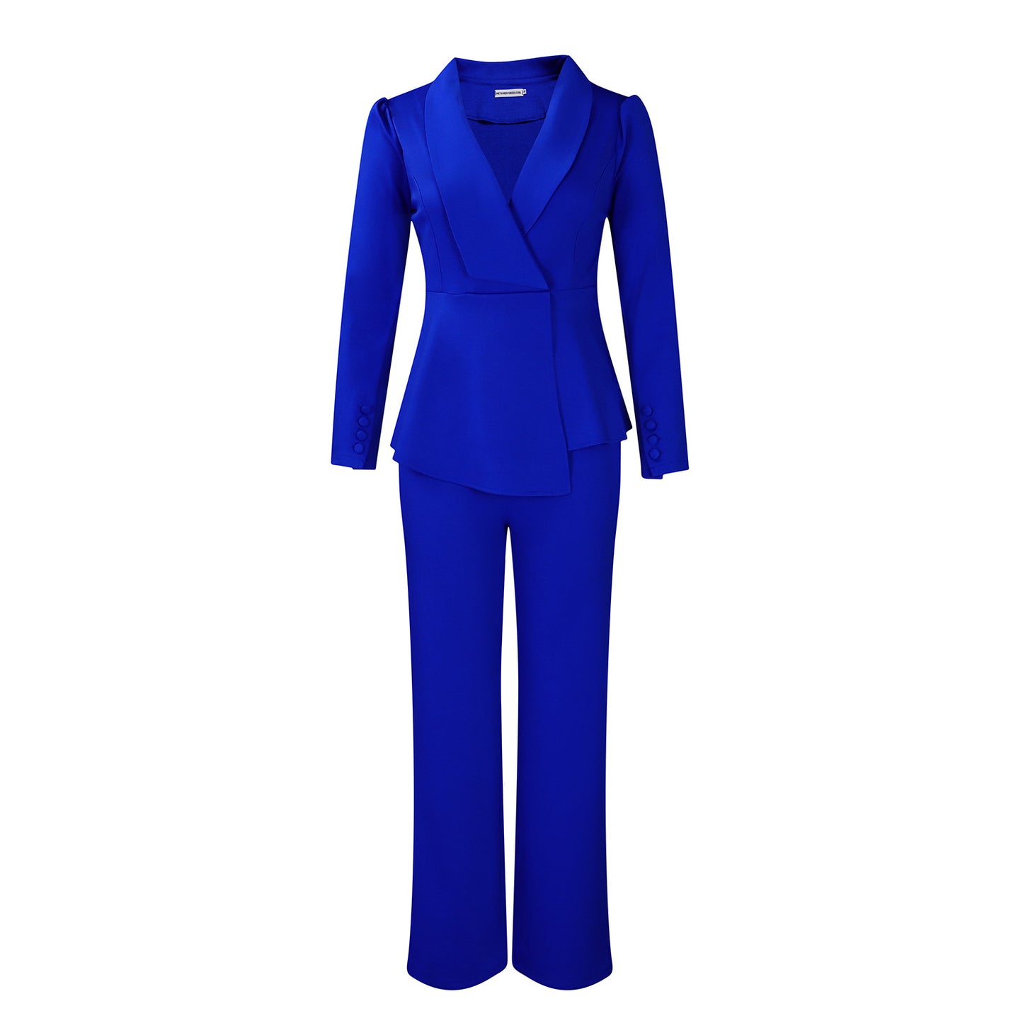 Habit :Ensemble tailleur élégant pour femme avec pantalon à jambes larges