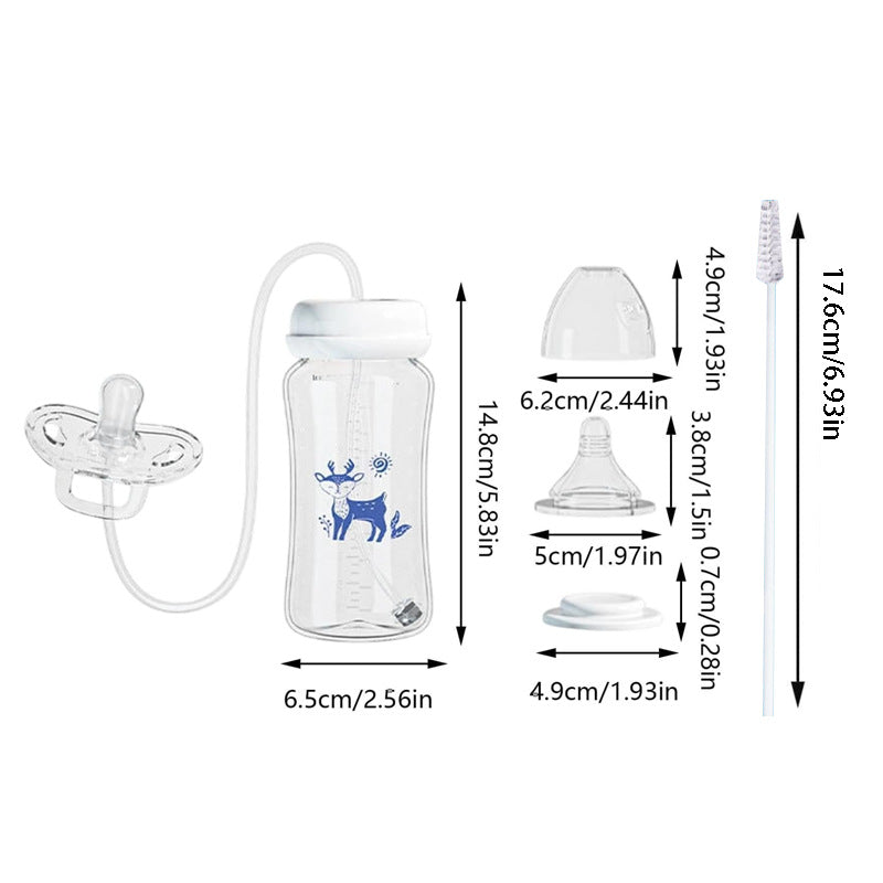 Dispositif créatif de biberon pour nourrir les bébés sans utiliser les mains