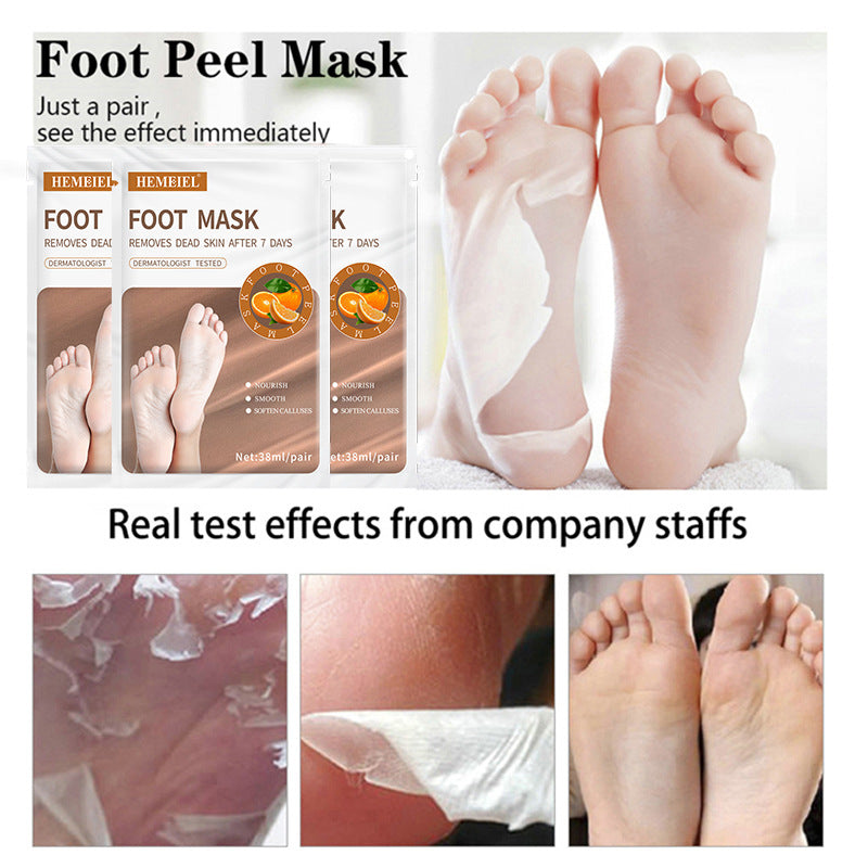 Masque exfoliant hydratant pour les pieds, éliminant les peaux mortes