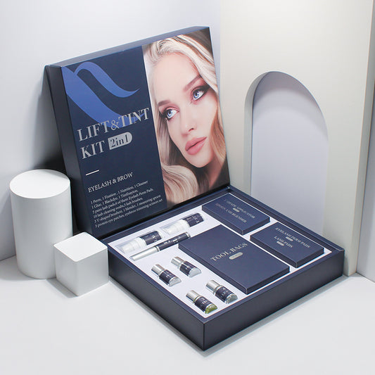 Kit professionnel de permanente pour cils et de teinture pour sourcils