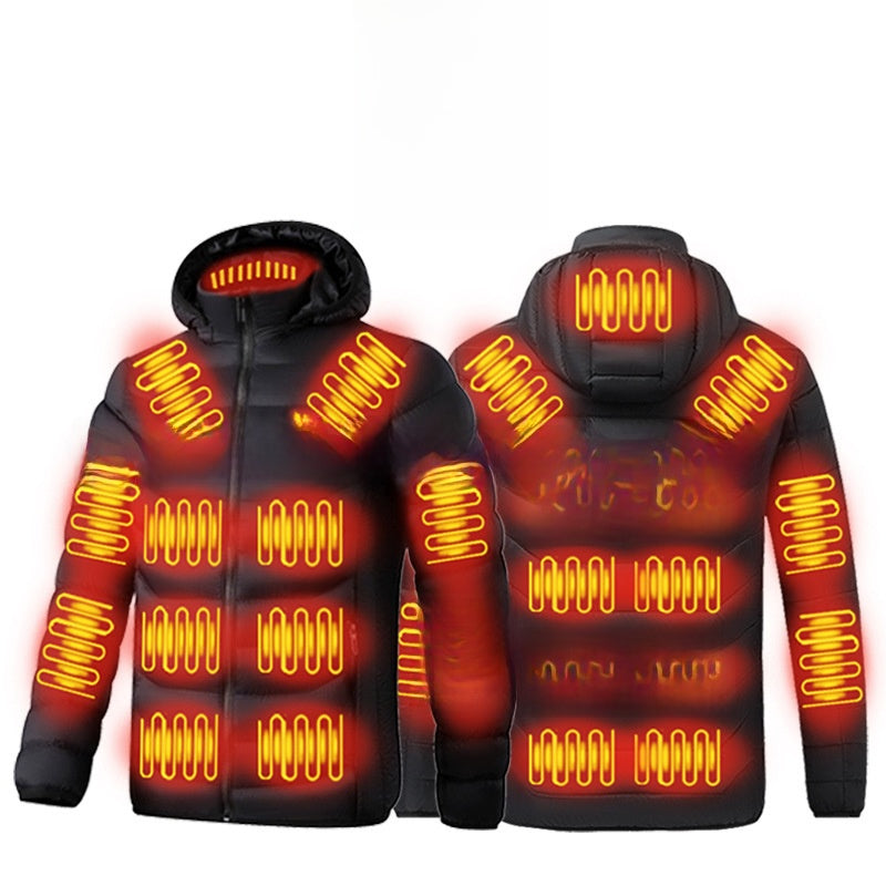 Veste d'hiver chauffante électrique USB pour hommes et femmes