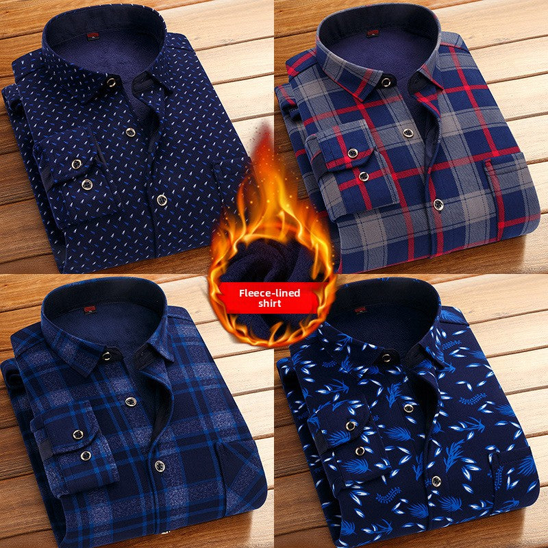 Chemise à carreaux pour homme