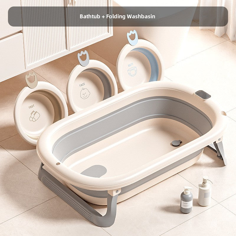 Baignoire pliable pour bébé avec accessoires