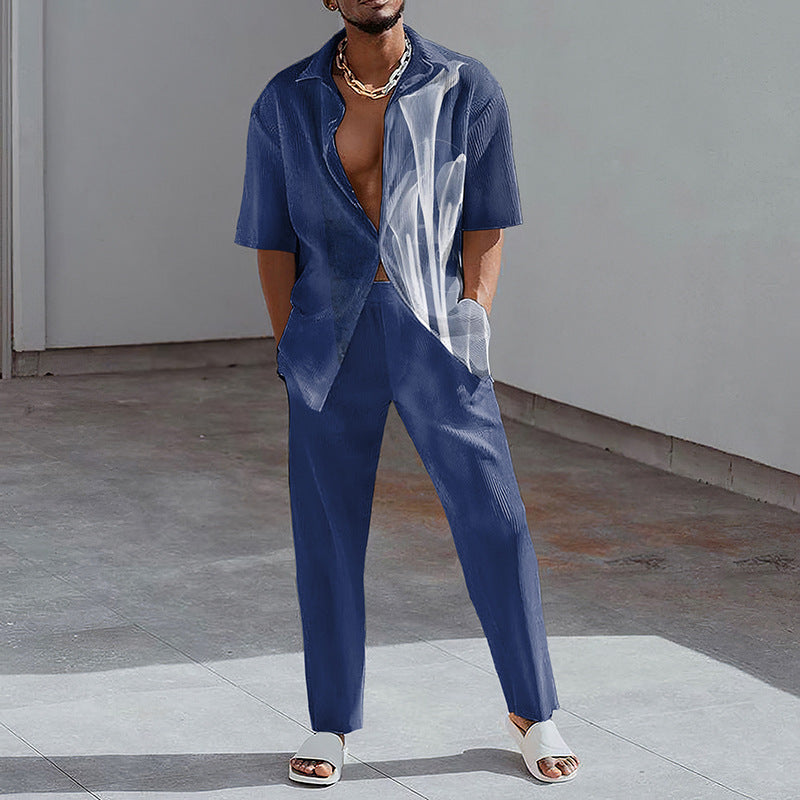 Chemise à manches courtes pour homme