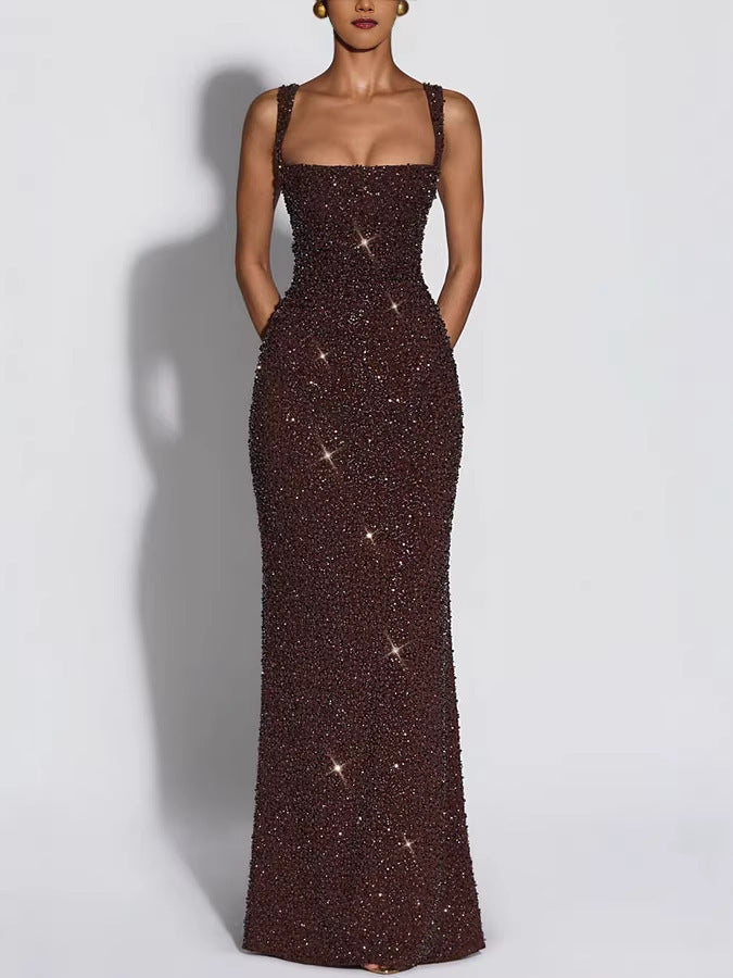 Robe elegante sans manches