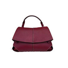 Sac bandoulière plissé en cuir véritable Polène Smile
