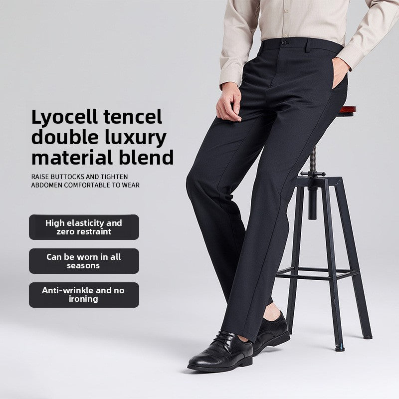 Pantalon droit décontracté pour hommes
