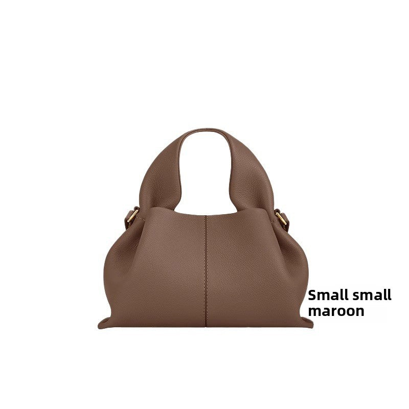Sac bandoulière en cuir véritable à motif raviolis