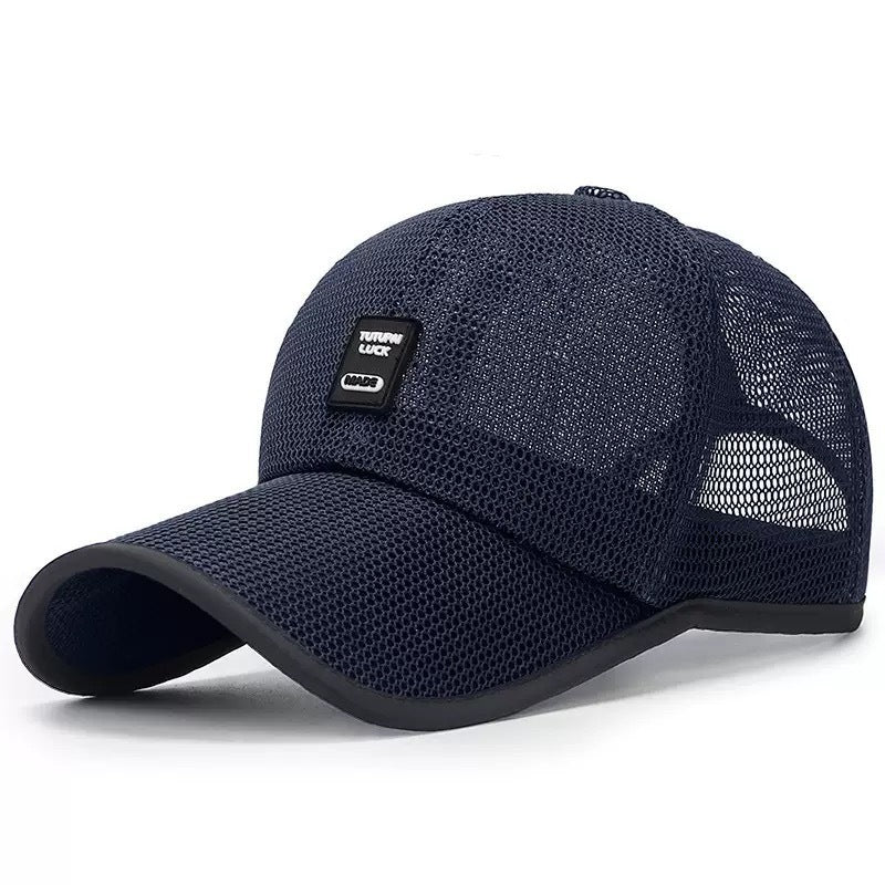 Casquette de baseball à ventilateur solaire avec maille respirante
