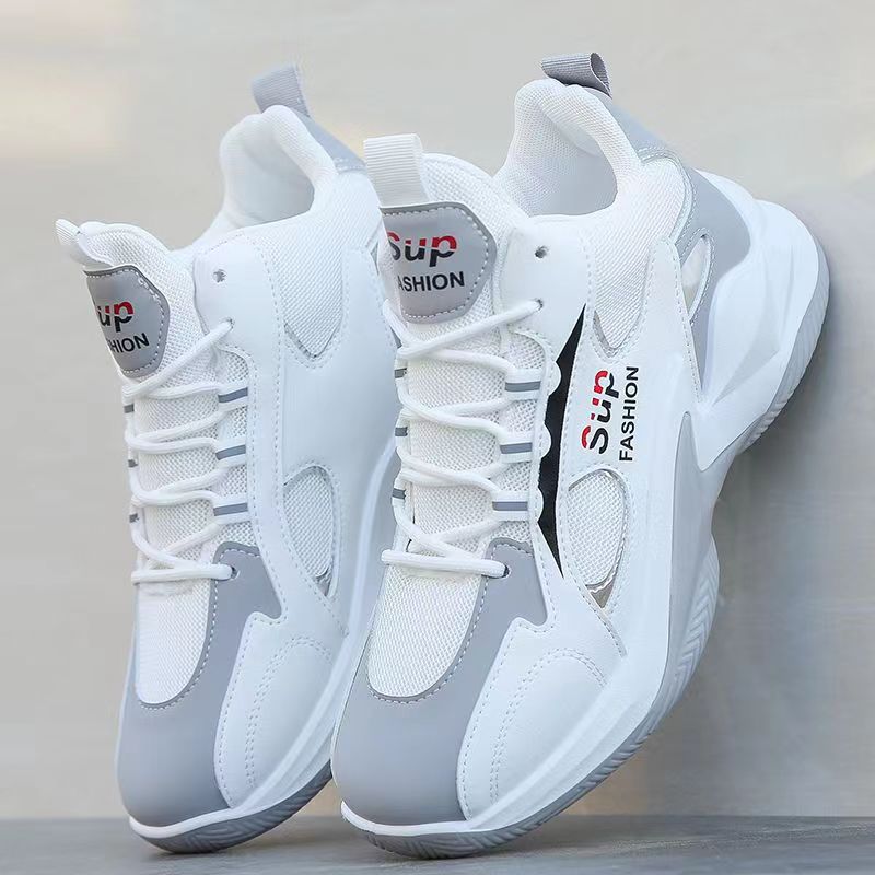 Chaussures de sport décontractées pour hommes, montantes, en maille respirante