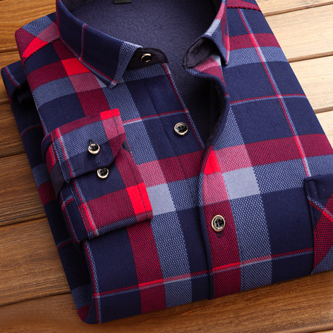 Chemise à carreaux pour homme