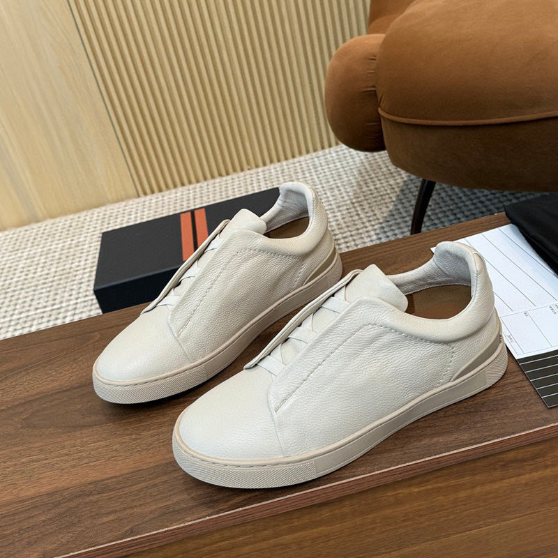 Chaussures décontractées à enfiler pour hommes avec bande élastique