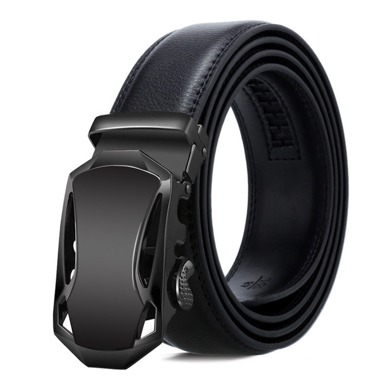 Ceinture pour homme en cuir véritable double face avec boucle automatique