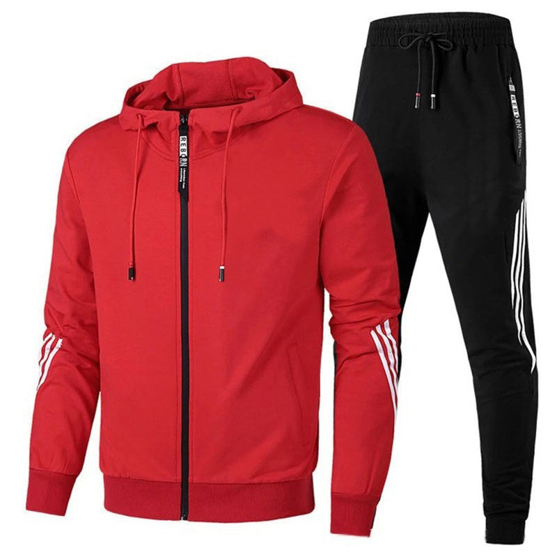Habit :Ensemble sweat-shirt a capuche imprime et pantalon de sport