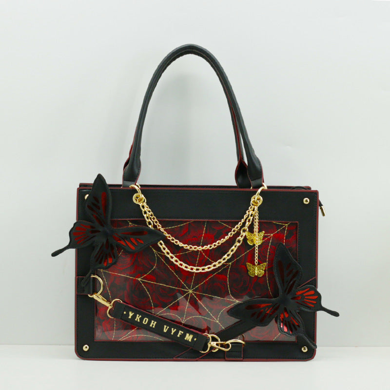 Sac fourre-tout labyrinthe de papillons gothique