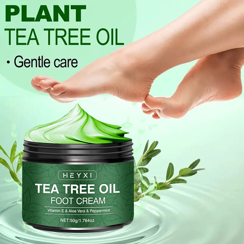 Cr�me pour les pieds � l'huile d'arbre � th�