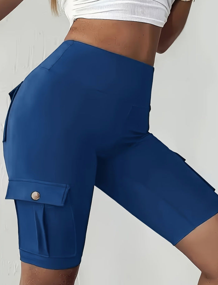 Shorts de yoga cargo extensibles pour femmes