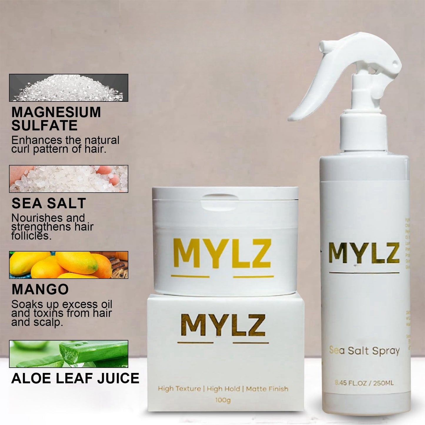 Spray au sel marin pour hommes