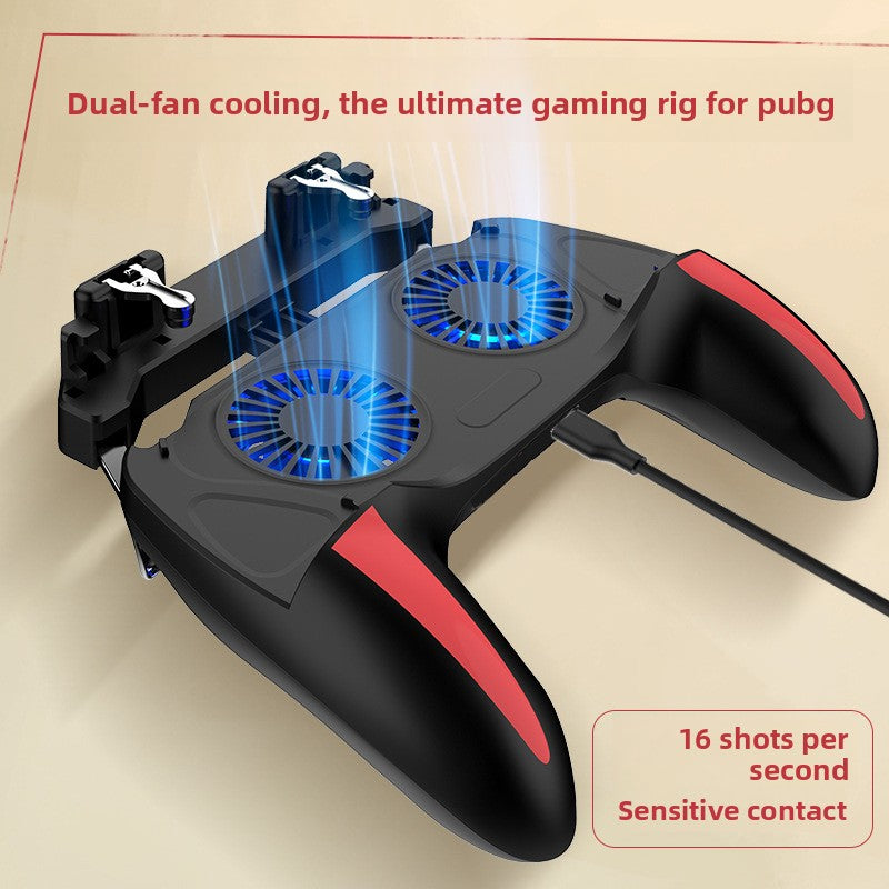 Poignée de manette de jeu avec refroidissement à double ventilateur H10