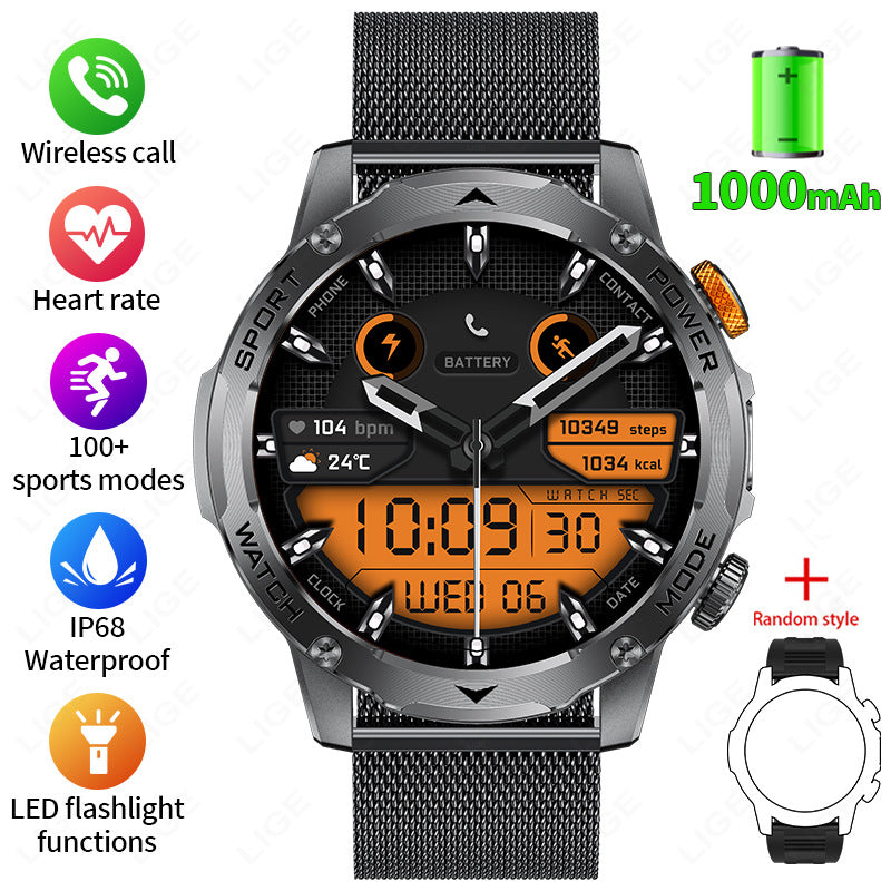 Montre intelligente Bluetooth avec suivi de santé