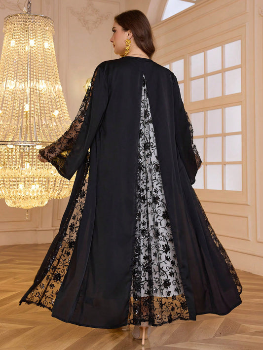 Robe de dame perlée