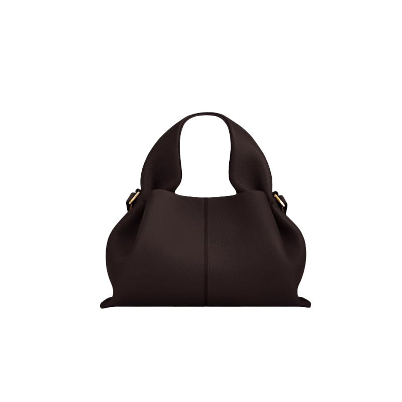 Sac bandoulière en cuir véritable à motif raviolis